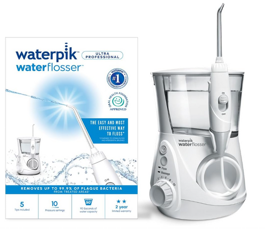 Waterpik Ultra Professional Water Flosser 10 Pressure Settings with 7 Tips WP660