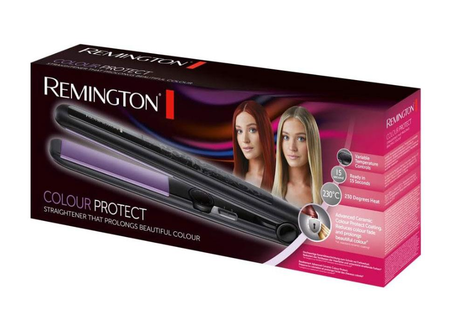Remington Hair Straightener Colour Protect Ceramic Styler Iron Long Plates S6300