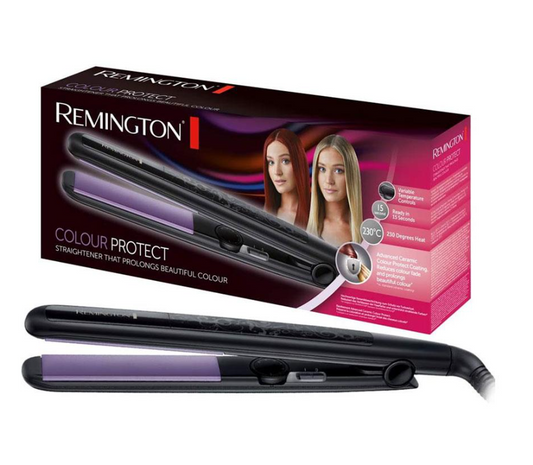 Remington Hair Straightener Colour Protect Ceramic Styler Iron Long Plates S6300