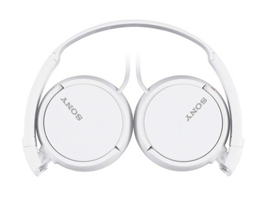 Sony Headphones On-Ear Stereo Earphones Wired Foldable- MDR-ZX110 White