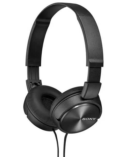 Sony On-Ear Headphones Wired Stereo Earphones Fold-able - Black MDR-ZX310