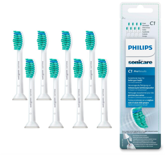 Philips Sonicare C1 Replacement Toothbrush Heads HX6018/07 - 8 Heads