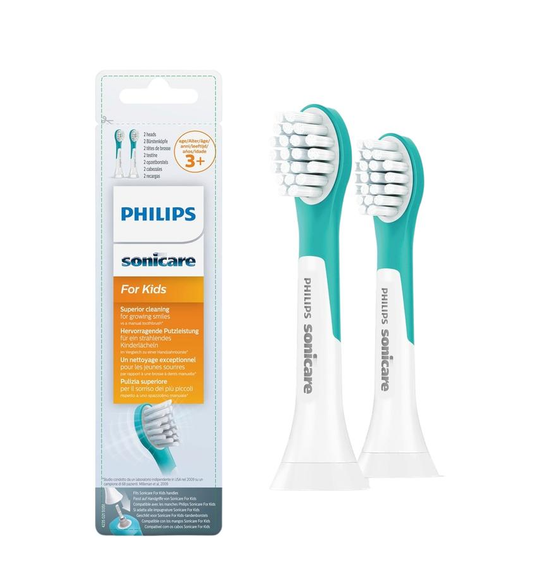 Philips Sonicare Kids Replacment Toothbrush Heads For Kids 3+ HX6032 - 2 Heads