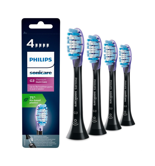 Philips Sonicare G3 Replacement Toothbrush Heads White / Black HX9054 - 4 Heads