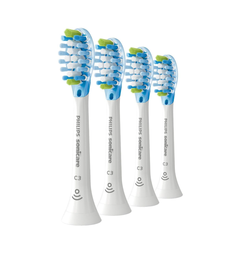 Philips Sonicare C3 Replacement Toothbrush Heads White / Black HX9044 - 4 Heads