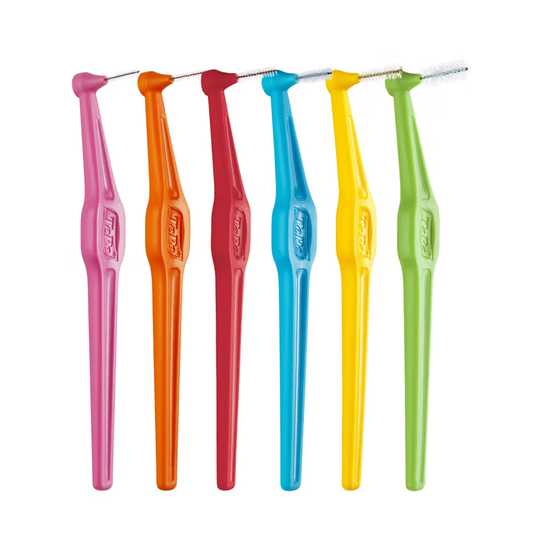 TePe Angle Interdental Brushes 25 Pack - Regular ALL SIZES 0-5 (0.4mm - 0.8mm)