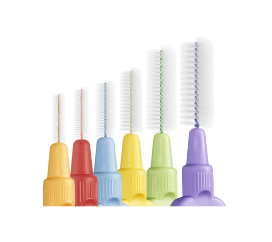 TePe Interdental Brushes Extra Soft Original 25 Pack All Sizes 1-6 (0.45-1.1mm)