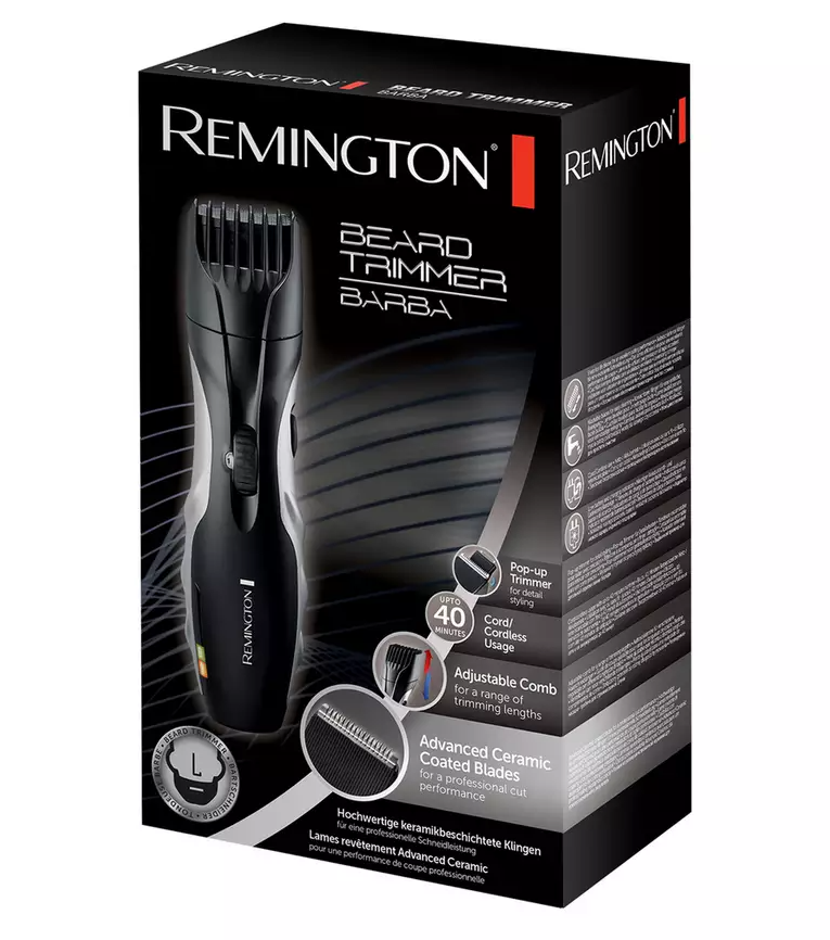 Remington Barba Beard Trimmer Corded/Cordless Styling Trimmer 9 Lengths MB320C