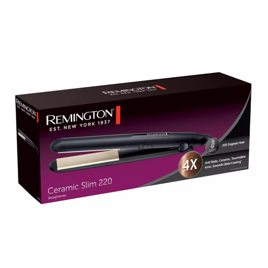 Remington Hair Straightener Ceramic Slim 220 Anti-static Tourmaline Ionic