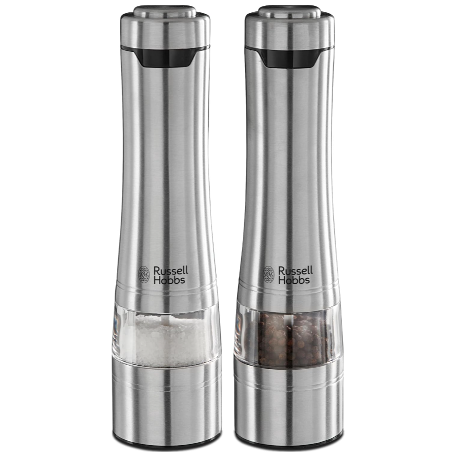Russell Hobbs Electric Salt and Pepper Mill Grinders Ceramic Grinding Heads