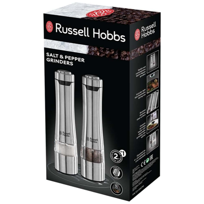 Russell Hobbs Electric Salt and Pepper Mill Grinders Ceramic Grinding Heads