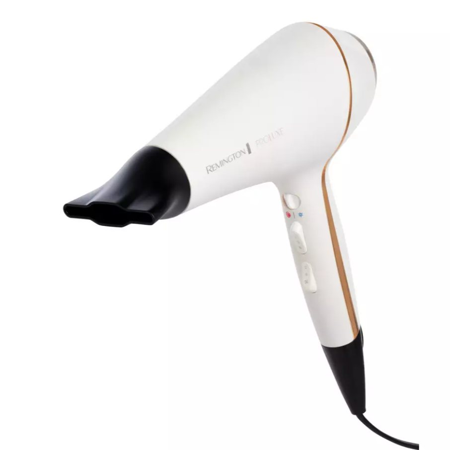 Remington ProLuxe Hair Dryer Ionic 2400W OptiHeat Technology 2 Attachments