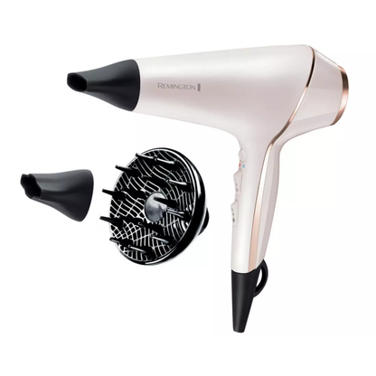 Remington ProLuxe Hair Dryer Ionic 2400W OptiHeat Technology 2 Attachments