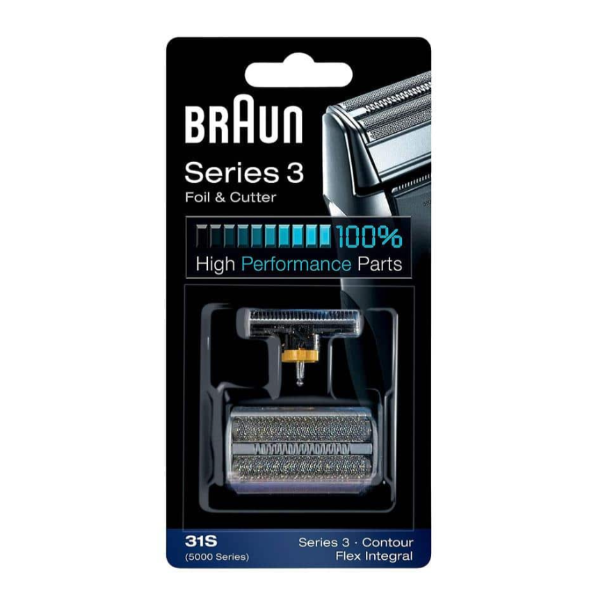 Braun 31S Foil & Cutter Series 3 Replacement Shaver Head Cartridge Silver