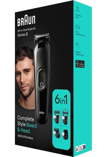 Braun All-in-one Hair Trimmer Kit for Beard and Hair 6in1 Ultra-Sharp Blades
