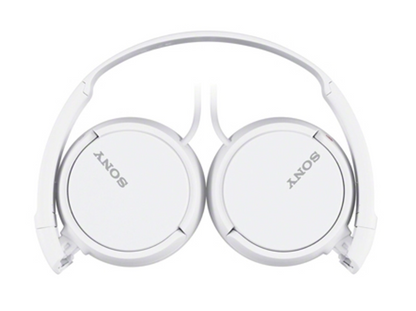 Sony Headphones On-Ear Stereo Earphones Wired Foldable- MDR-ZX110 White