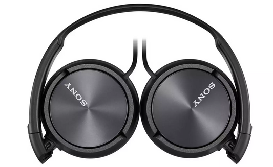 Sony On-Ear Headphones Wired Stereo Earphones Fold-able - Black MDR-ZX310