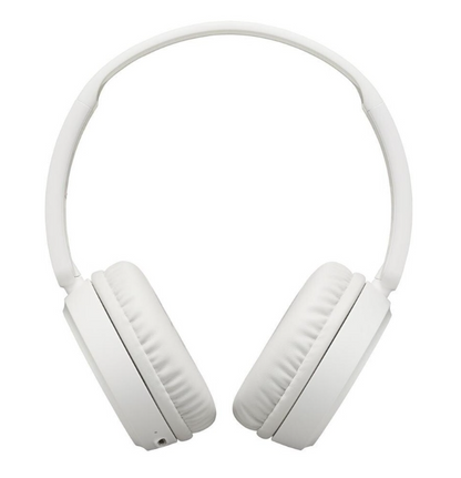 JVC Deep Bass Bluetooth On Ear Headphones Bass Boost Voice Assistant HAS35 White