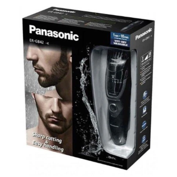 Panasonic Wet or Dry Beard & Body Trimmer Cordless Precision Trimmer ER-GB42-K