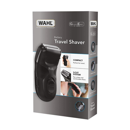 Wahl Mens Travel Foil Shaver Battery Operated 3-Cut System Groom Ease
