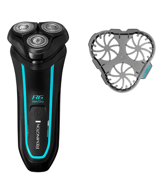 Remington R6 Mens Shaver Wet or Dry Waterproof Rotary Shaver with Stubble Styler