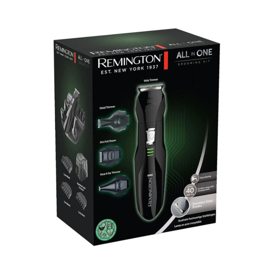 Remington All-in-One Grooming Kit Hair Trimmer & Shaver Cordless - Black PG6020