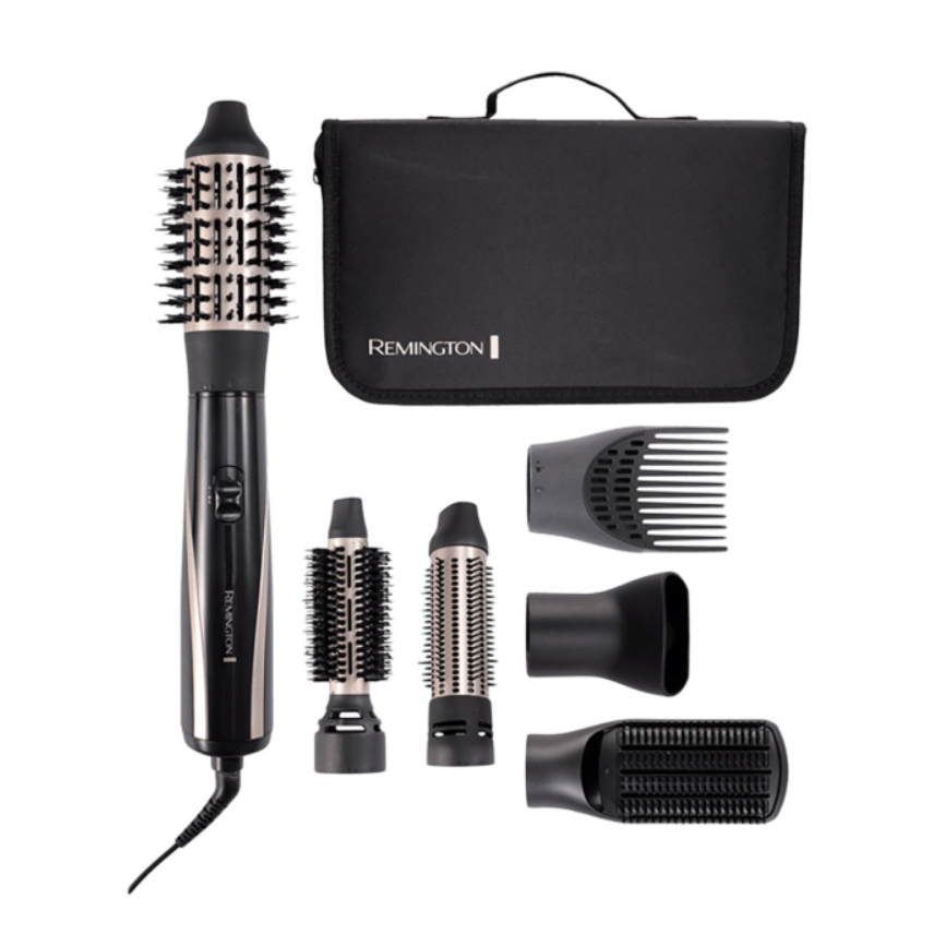 Remington 1200W Hot Air Styler Hair Brush Dryer with 6 Attachments  AS7700