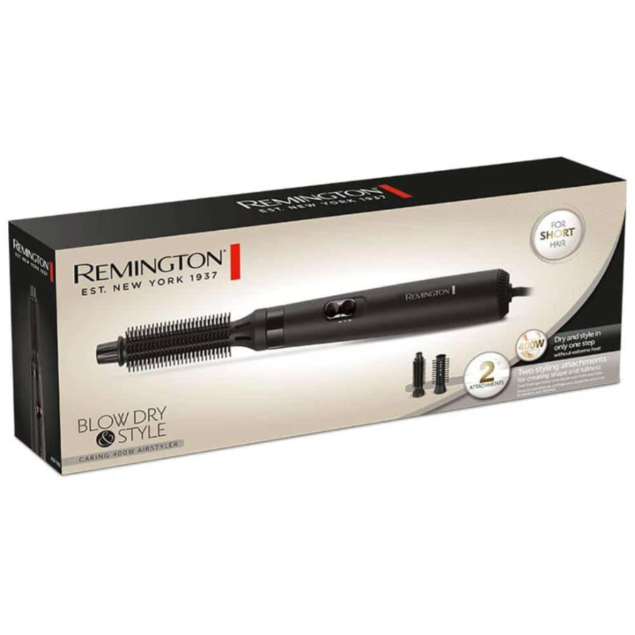 Remington 400W Hot Air Styler Hair Brush Blow Dry & Style 2 Styling Attachments