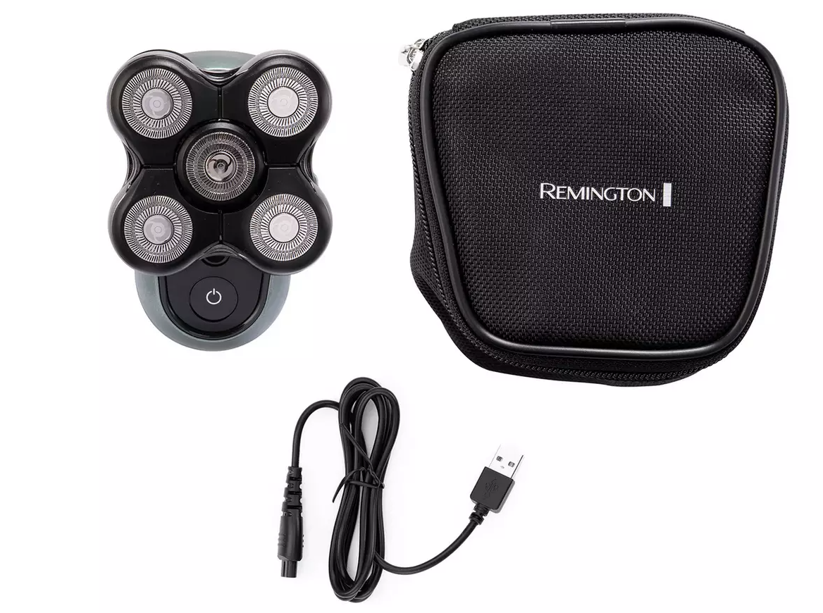 Remington RX7 Ultimate Series Head Shaver – XR1600 5 Flexing Heads, Turbo, USB