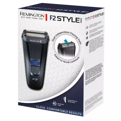 Remington Mens Foil Shaver F2 Style Cordless with PopUp Detail Trimmer  F2002