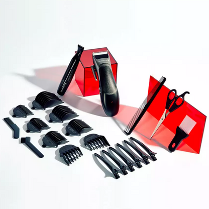 Remington Hair Clipper Corded / Cordless Haircutting Kit 25 Piece Grooming Set