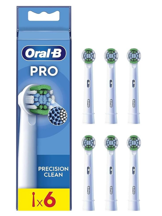 Oral-B Pro Precision Clean Replacement Toothbrush Heads - 6 Pack