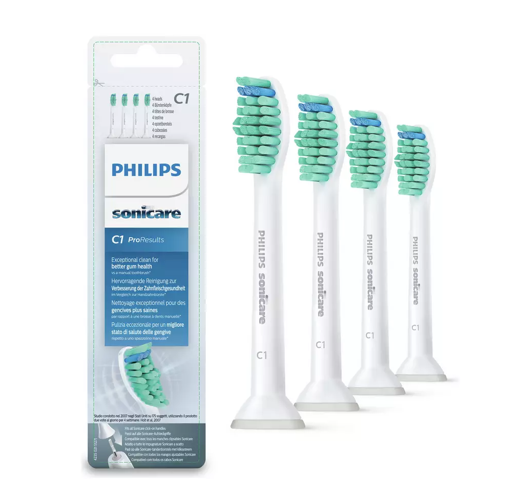 Philips Sonicare C1 Replacement Toothbrush Heads HX6014/07 - 4 Heads