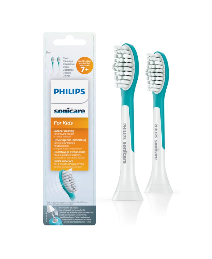 Philips Sonicare Kids Replacement Toothbrush Heads For Kids 7yrs+ HX6042 - 2 Heads