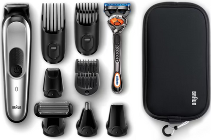 Braun Trimmer Beard & Hair Multi Grooming Clipper 10-in-1 Set inc Gillette Razor